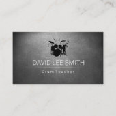 Trommel op het alkbord visitekaartje (Voorkant)