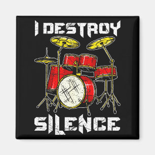 Trommel Percussionist Drummers Ik Vernietig Stilte Magneet