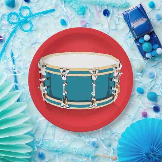 Trommel - Rood papier Borden Papieren Bordje (Feest)