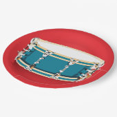 Trommel - Rood papier Borden Papieren Bordje (Gekanteld)