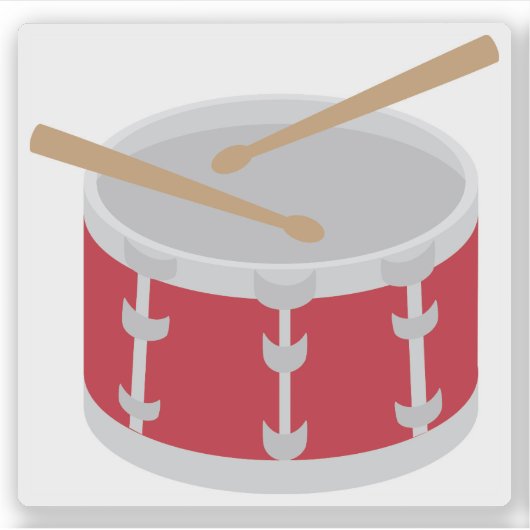 Trommel Sticker (Voorkant)