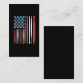 Trommel tikt op Amerikaanse vlag drumming Percussi Visitekaartje (Voorkant / Achterkant)