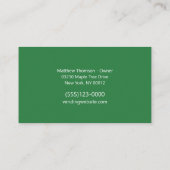 Trommel verwijderen van vuilnis visitekaartje (Achterkant)