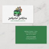 Trommel verwijderen van vuilnis visitekaartje (Voorkant / Achterkant)