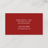 Trommel verwijderen van vuilnis visitekaartje (Achterkant)