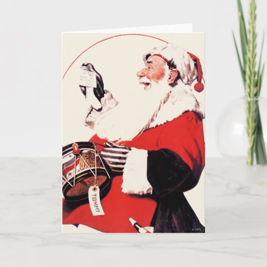 Trommel voor Tommy Feestdagen Kaart (Voorkant)