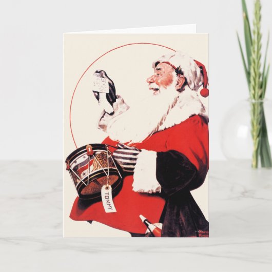 Trommel voor Tommy Feestdagen Kaart (Voorkant)