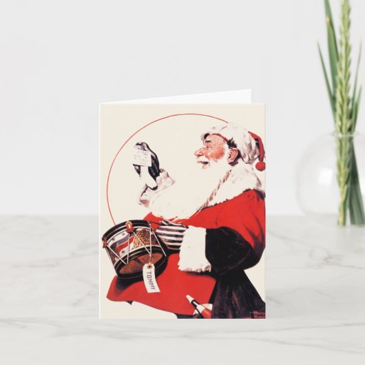 Trommel voor Tommy Feestdagen Kaart (Voorkant)