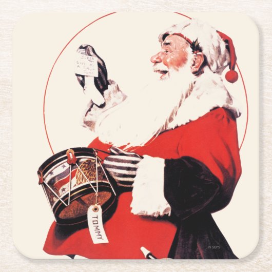 Trommel voor Tommy Kartonnen Onderzetters (Voorkant)