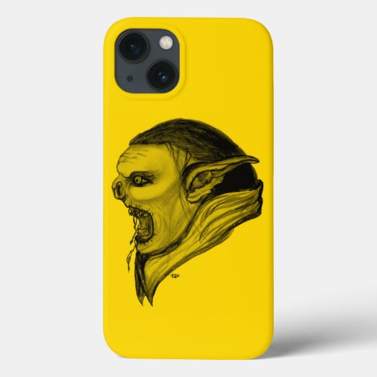Trommel zwart geel ontwerp Case-Mate iPhone case (Achterkant)