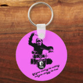 trommelaap sleutelhanger (Voorkant)