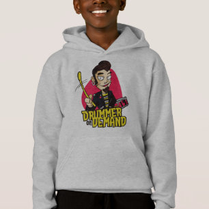 Trommelaar Guy met Drumsticks Ontwerp