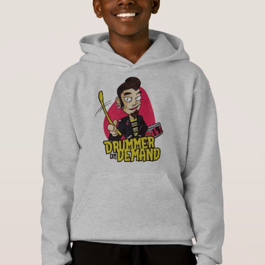 Trommelaar Guy met Drumsticks Ontwerp (Voorkant)