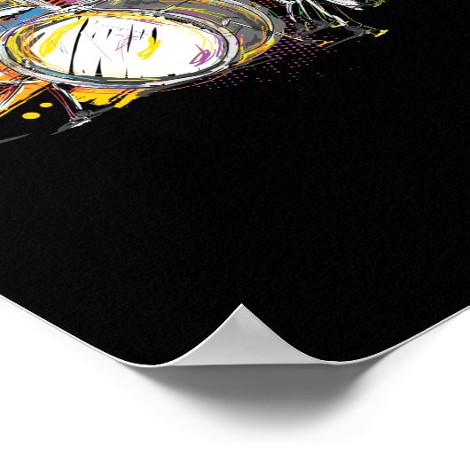 Trommelarts van het plastic voor de Waterverf van  Poster (Hoek)