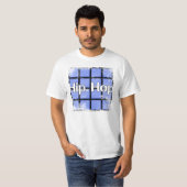 Trommelblokken met heupkop (blauw) t-shirt (Voorkant volledig)