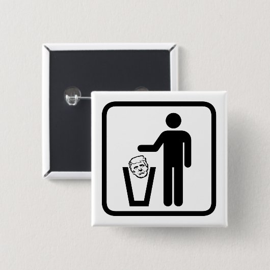 trommelbord vierkante button 5,1 cm (Voorkant /achterkant)