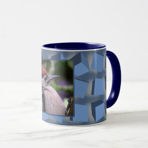 Trommeldozen blauw mok