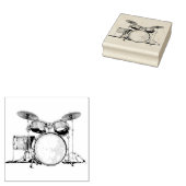 Trommeldrummer Rubberstempel (Gestempeld)