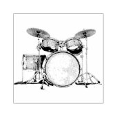 Trommeldrummer Rubberstempel (Afrduk)