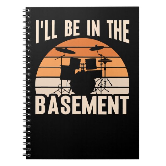 Trommeldrummer zal in de kelder drummer zijn notitieboek (Voorkant)
