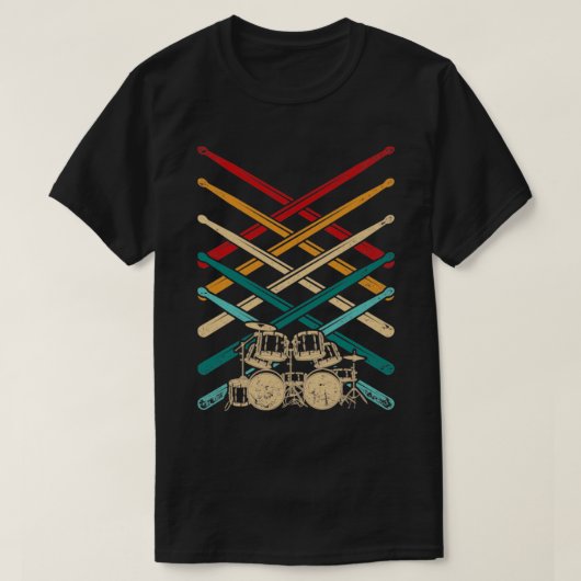 Trommeldrumstokken T-shirt (Design voorkant)
