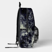 Trommelend Water Zwart & Wit Bedrukte Rugzak (Links)