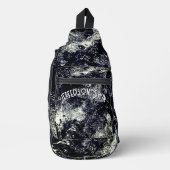 Trommelend Water Zwart & Wit Sling Bag (Voorkant)