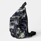 Trommelend Water Zwart & Wit Sling Bag (Rechterhoek)