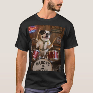 Trommelende Boston Terrier T-shirt