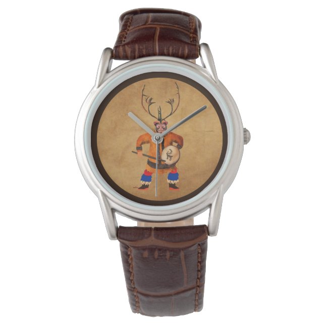 Trommelende sjamaan horloge (Voorkant)