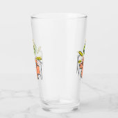 Trommelende Stickman Glas (Rechts)
