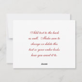 Trommeljongen en Kerstbal Feestdagenkaart (Achterkant)