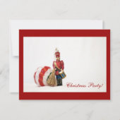 Trommeljongen en Kerstbal Feestdagenkaart (Voorkant)