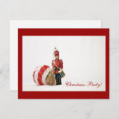 Trommeljongen en Kerstbal Feestdagenkaart (Voorkant / Achterkant)