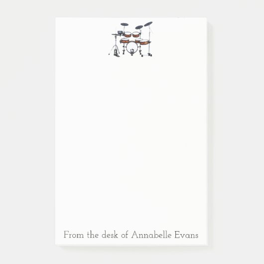 Trommelkit aanpassen post-it® notes (Voorkant)