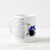 trommelkit koffiemok (Voorkant links)