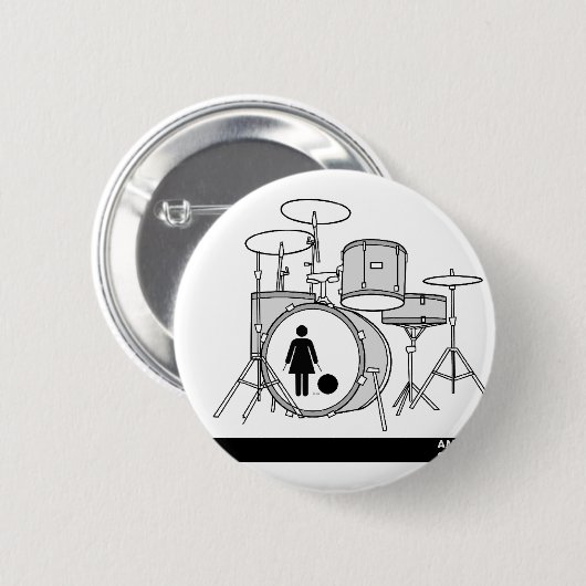 trommelkit ronde button 5,7 cm (Voorkant /achterkant)