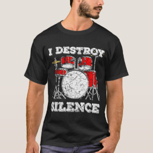 Trommelkit voor een drumming t-shirt