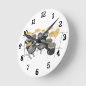 Trommelkit: Wandklok (Hoek)