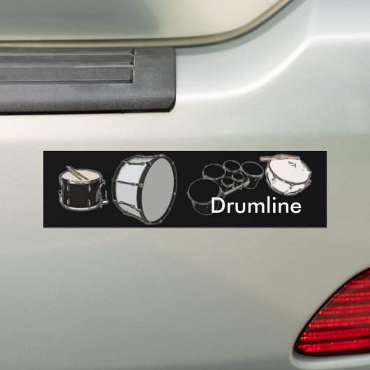 Trommelkorps - Marchingband - Drumline Bumpersticker (Op auto)