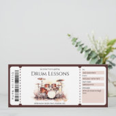 Trommelles cadeaubon template kaart (Staand voorkant)