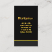 Trommellessen, instrumentmuziekinstructeur visitekaartje (Achterkant)