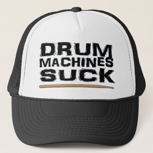 Trommelmachines Suck Drummer Percussion Trucker Ha Pet (Voorkant)