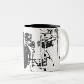 TrommelMok Tweekleurige Koffiemok (Voorkant rechts)