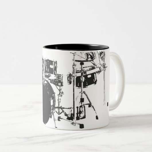 TrommelMok Tweekleurige Koffiemok (Voorkant rechts)