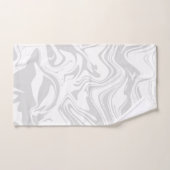 Trommelpatroon, grijze en witte handdoek (Handdoek)