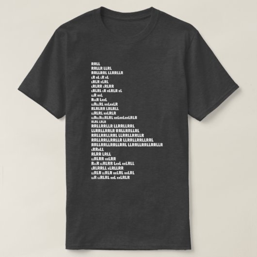 Trommelrudimenten Drummer RRLL T-shirt (Design voorkant)