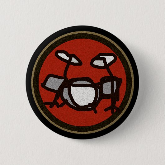 trommels, drummelcadeaus ronde button 5,7 cm (Voorkant)