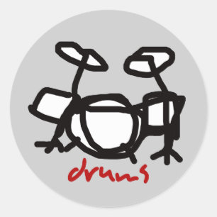 trommels ronde sticker
