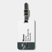 Trommelset Bagagelabel (Voorkant verticaal)